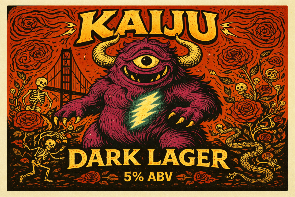 Kaiju - Dark Japanese Lager | California Wild Ales | Ocean Beach